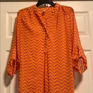 Sheer and vibrant shirt